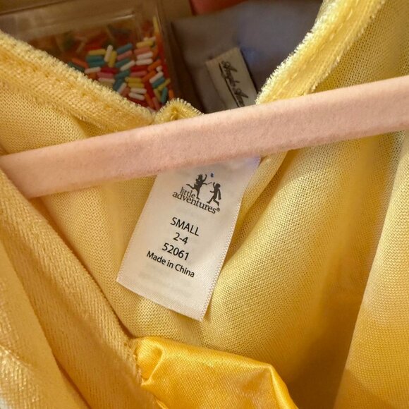 Little adventures Yellow Disney Belle costume dress women’s size 2-4 - Picture 5 of 6